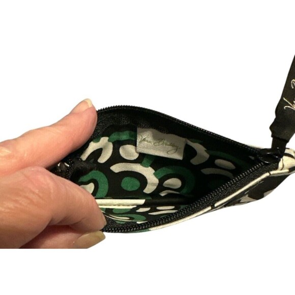 Vera Bradley Zip ID Case Pouch Mini Wallet Key Ring Coin Imperial Rose NWOT - Picture 3 of 3